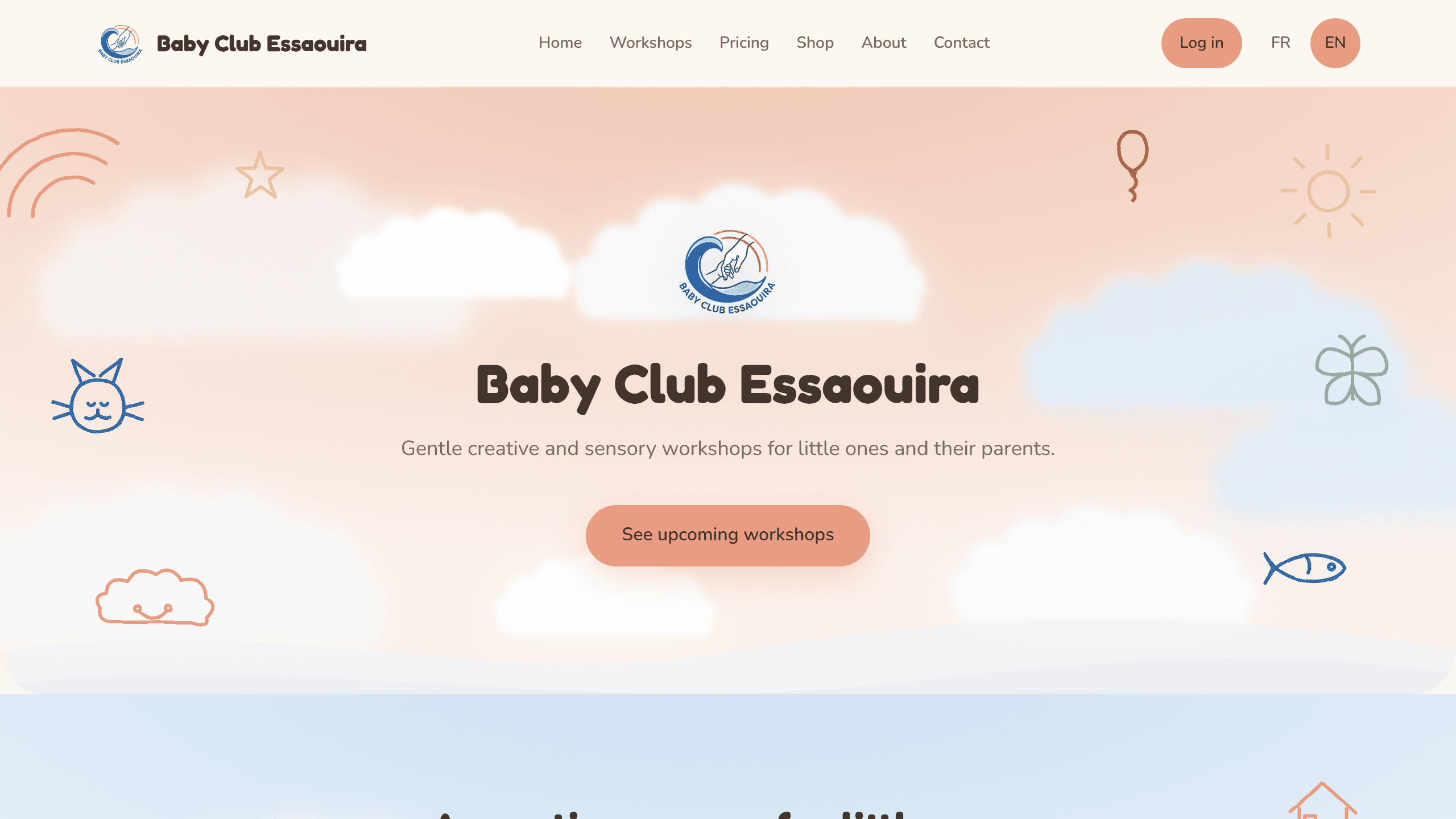 Baby Club Essaouira — home page hero