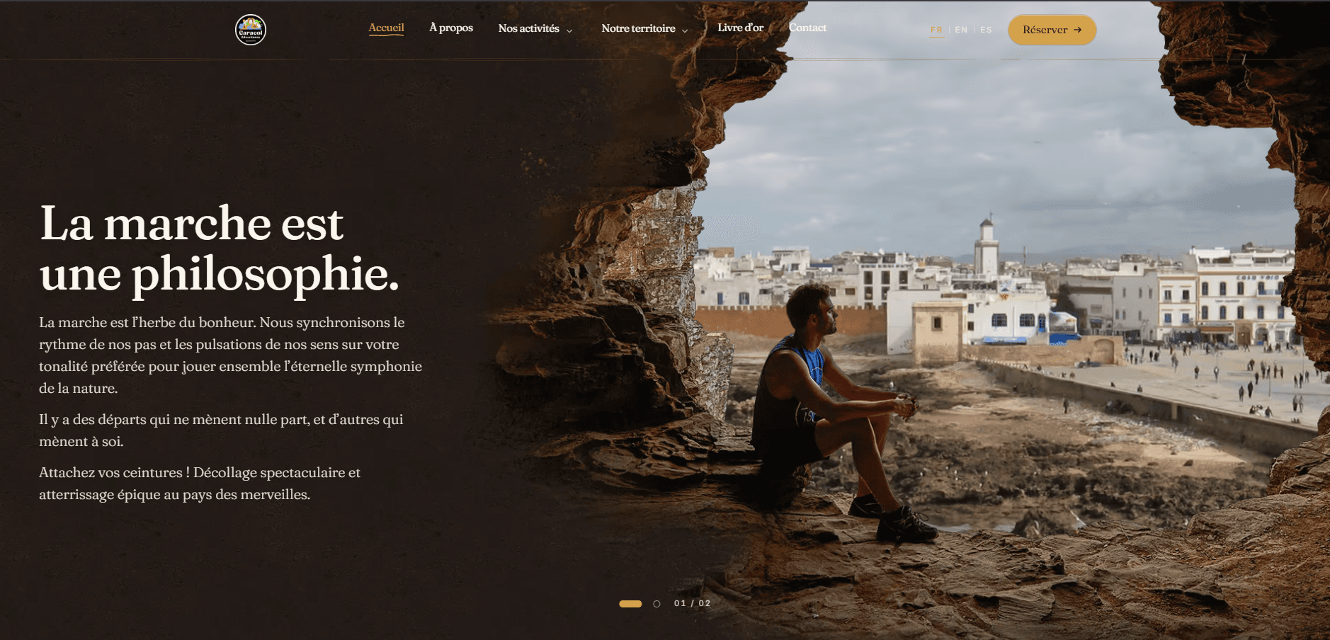 Caracol Adventures — home page hero